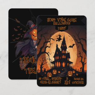 Dark Gothic Halloween Einladung Horror Thema