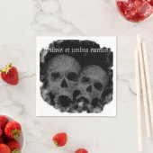 Dark Gothic Happy Halloween Skull Grafik Serviette (Beispiel)