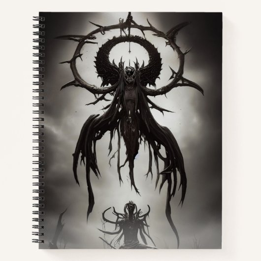 Dark Gothic Horror Art: Dark Omen Notizblock (Vorderseite)