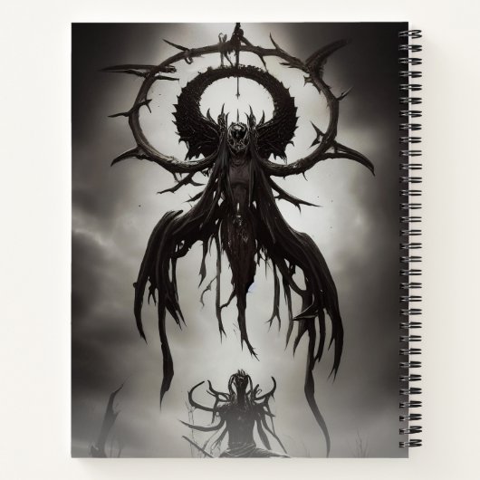 Dark Gothic Horror Art: Dark Omen Notizblock (Rückseite)