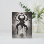 Dark Gothic Horror Art: Dark Omen Postkarte (Stehend Vorderseite)