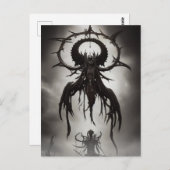 Dark Gothic Horror Art: Dark Omen Postkarte (Vorne/Hinten)