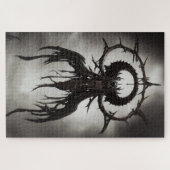 Dark Gothic Horror Art: Dark Omen Puzzle (Horizontal)