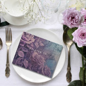 Dark Gothic Lavender Lila Floral Rose E-Mail All In One Einladung