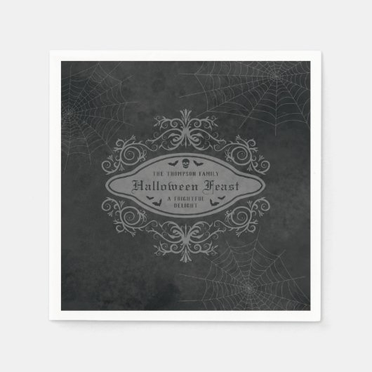 Dark Gothic Macabre Dekoratives Halloween-Party Serviette (Vorderseite)