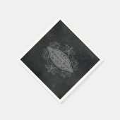 Dark Gothic Macabre Dekoratives Halloween-Party Serviette (Ecke)