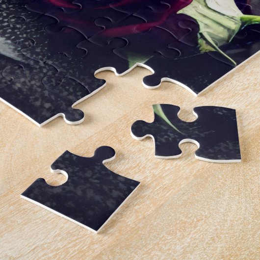 Dark Gothic Macabre Rose Skull Puzzle (Seite)