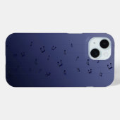 Dark Gothic Melody: Ombre Musical Notes Phone Case (Rückseite (Horizontal))