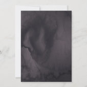 Dark Gothic Rote Rose & Mirror Fantasy Handfasts Einladung (Rückseite)