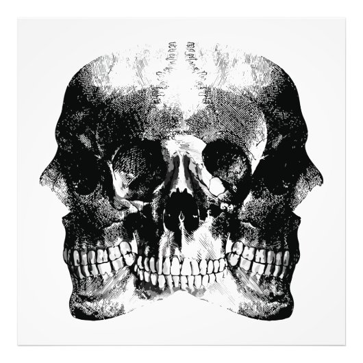 Dark Gothic Skull Art Fotodruck (Vorne)