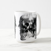 Dark Gothic Skull Art Kaffeetasse (VorderseiteRechts)
