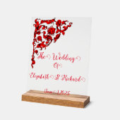 Dark Gothic Wedding Acrylschild (Winkel)