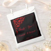 Dark Gothic Wedding "Danke" Geschenktütchen (Ausgeschnitten)