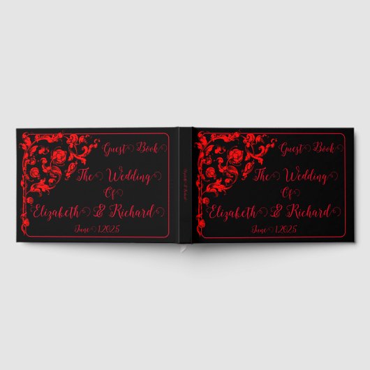 Dark Gothic Wedding Gästebuch (Voll)