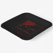 Dark Gothic Wedding Pappteller (Gewinkelt)