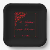 Dark Gothic Wedding Pappteller (Vorderseite)