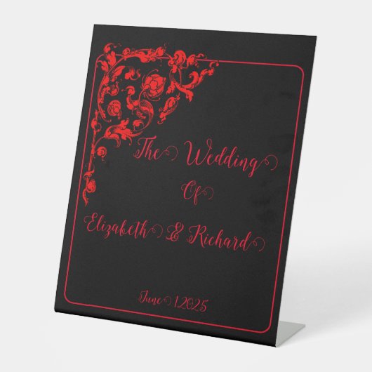 Dark Gothic Wedding Sockelschild (Vorderseite)