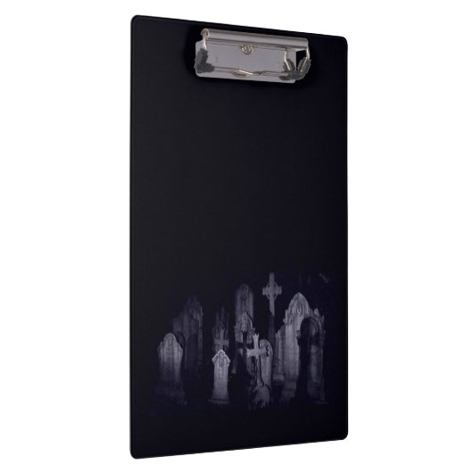 Dark Graveyard Clipboard Klemmbrett (Rechts)