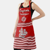 Dark Gray and Barn Red Schürze (InSitu)