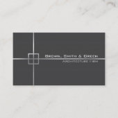 Dark Gray Architecture Firm Visitenkarte (Vorderseite)