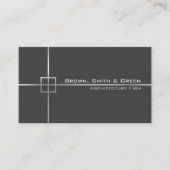 Dark Gray Architecture Firm Visitenkarte (Vorderseite)