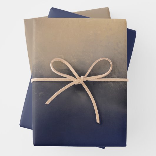 Dark Gray Beige Moody Geschenkpapier Set (Beispiel)
