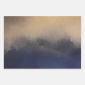 Dark Gray Beige Moody Geschenkpapier Set (Vorderseite)