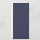 Dark Gray Blue Custom Personalisiert Karte (Rückseite)