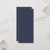 Dark Gray Blue Custom Personalisiert Karte (Vorderseite/Rückseite Beispiel)