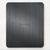 Dark Gray Brushed Metal Look Mouse Pad Mousepad (Vorne)