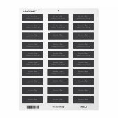 Dark Gray Classic Handwriting Schlicht Simple Mail (Vorne)
