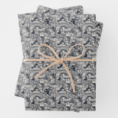 Dark Gray Dragon Design Pattern Geschenkpapier Set (Beispiel)