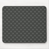 Dark Gray Funky Circles Mousepad (Vorne)