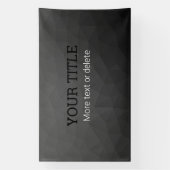 Dark gray geometric mesh Triangle custom text Banner (Vertikal)