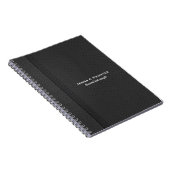 Dark Gray Imitate Leather Notebook Notizblock (Rechte Seite)