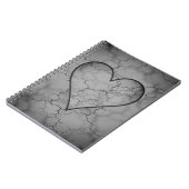 Dark Gray Marble Notebook Notizblock (Linke Seite)