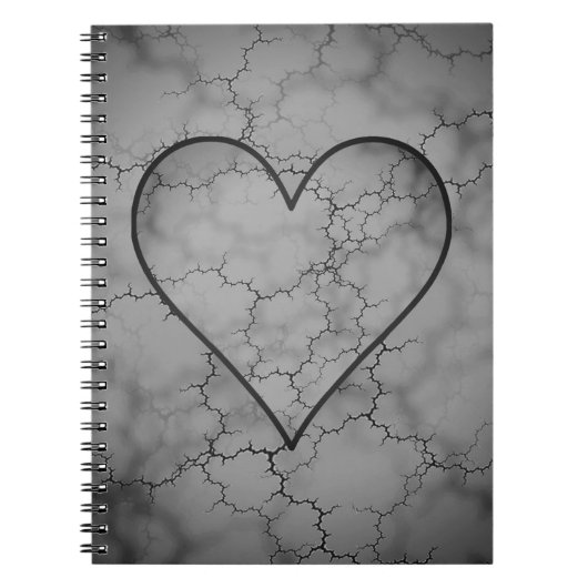 Dark Gray Marble Notebook Notizblock (Vorderseite)