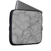Dark Gray Marble Pattern Laptopschutzhülle (Vorne Rechts)