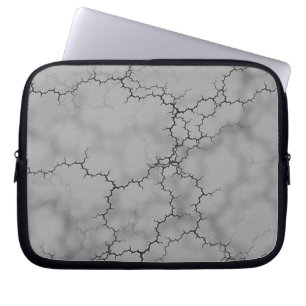 Dark Gray Marble Pattern Laptopschutzhülle