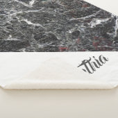 Dark Gray Marble Stone Sherpadecke (3/4)