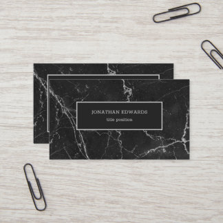 Dark Gray Marble Visitenkarte
