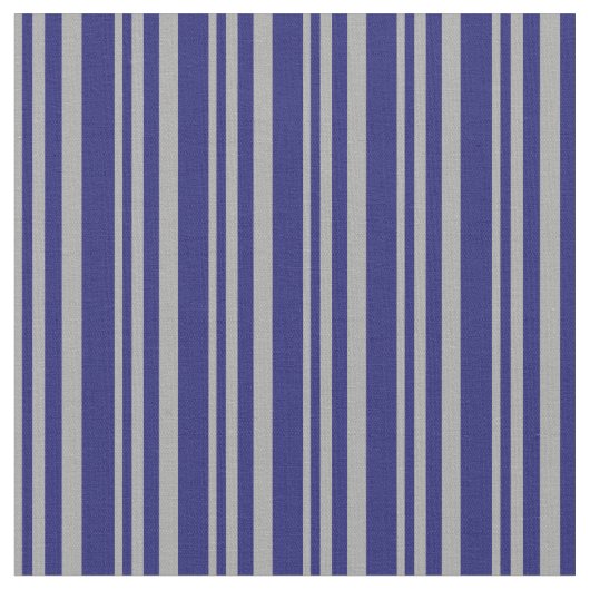 Dark Gray & Midnight Blue Lines Muster Stoff (Nahaufnahme)