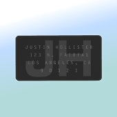 Dark Gray Modern Return Address Label Adressaufkleber