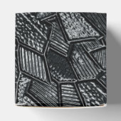 Dark Gray Mosaic Glass Cube Favor Box Geschenkschachtel (Oben)
