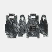 Dark Gray Mosaic Glass Gable Favor Box Geschenkschachtel (Ungefaltet)