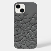 Dark Gray Organic iPhone Case Modern Texture (Rückseite)