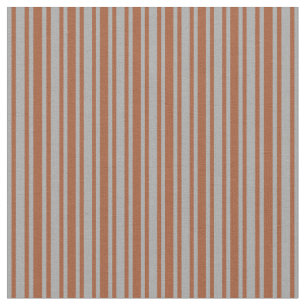 Dark Gray & Sienna Lines Stoff