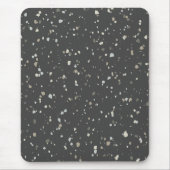 Dark Gray Terrazzo Muster Mousepad (Vorne)