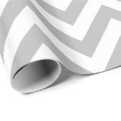 Dark Gray White XL Zickzack ZigZag Muster Geschenkpapier (Rolleneckpunkt)