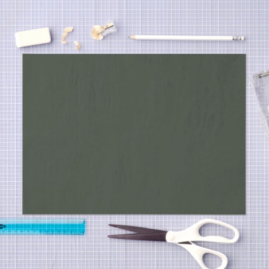 Dark Grayish Green Pop Of Color Seidenpapier